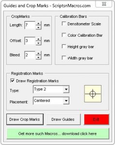 Guides and Crop Marks Maker Macro